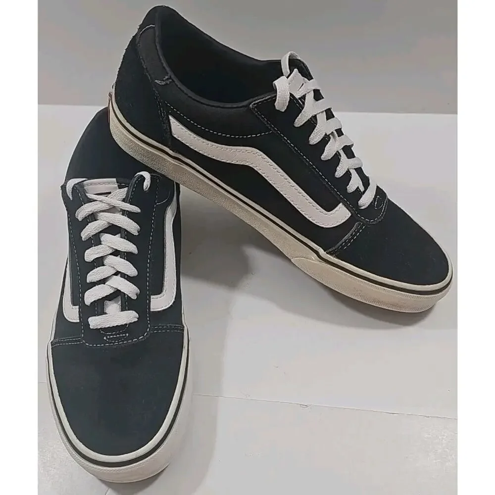 Vans Old Skool Classic Skate Shows Black & White Mens 9.5 Womens 11 Unisex Retro - Picture 3 of 16